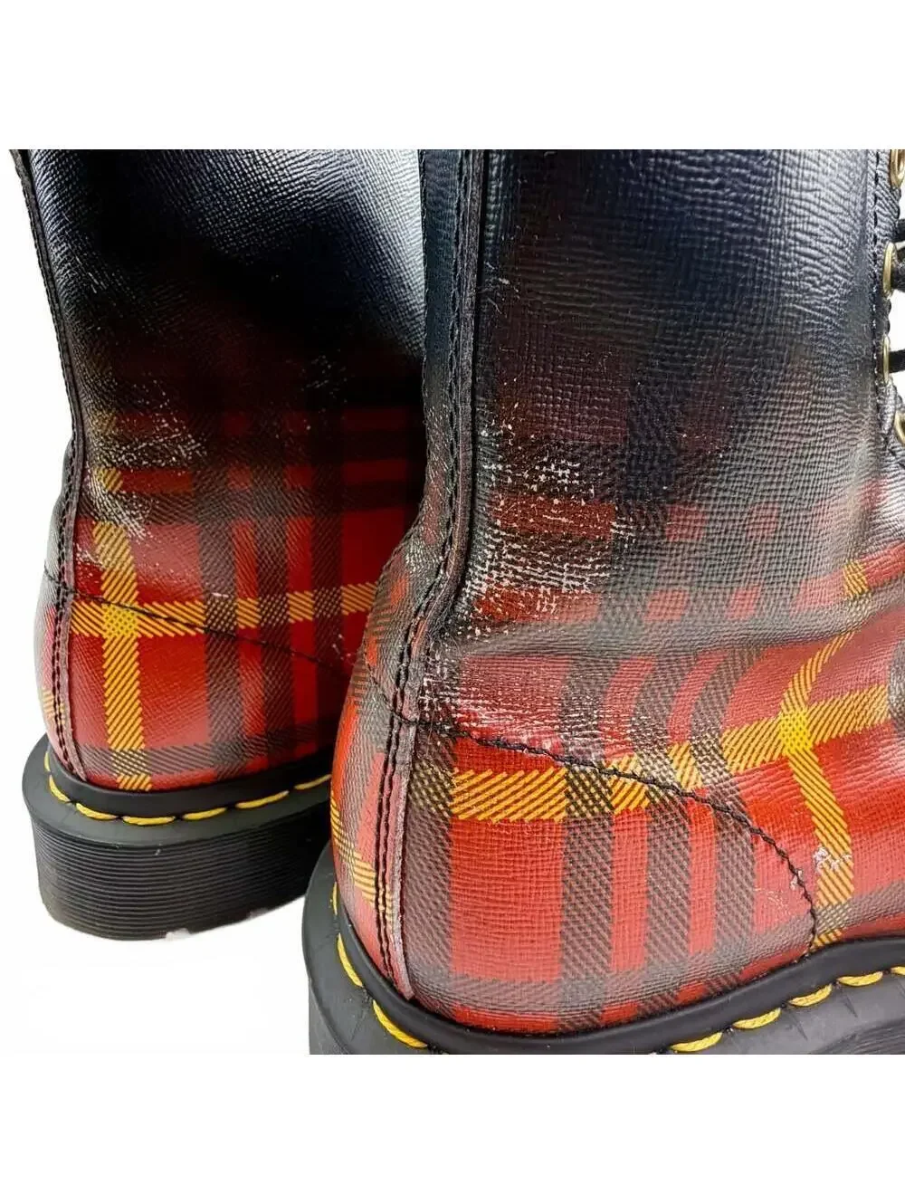 Dr. Martens 1460 McMartens Tartan Leather Boots Men’s Size 9